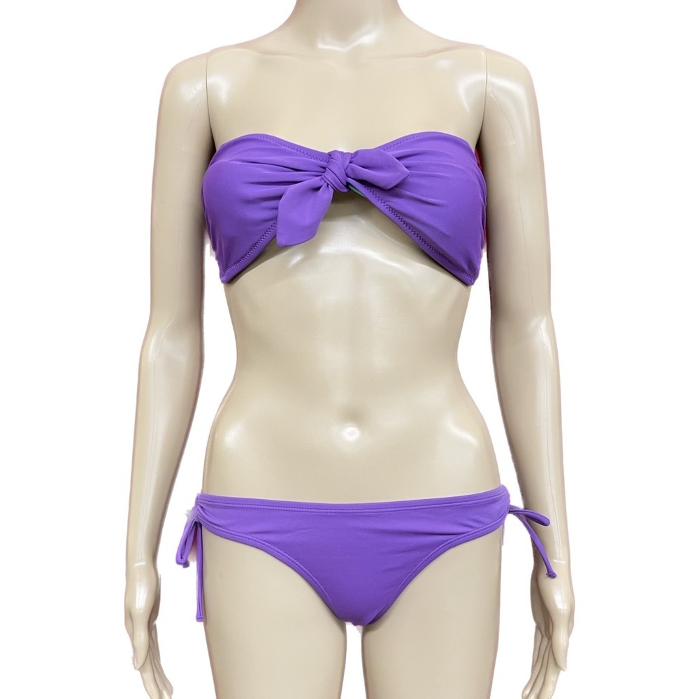 O’Rageous Two Piece Strapless Hip Hugger String Bikini Size M/L